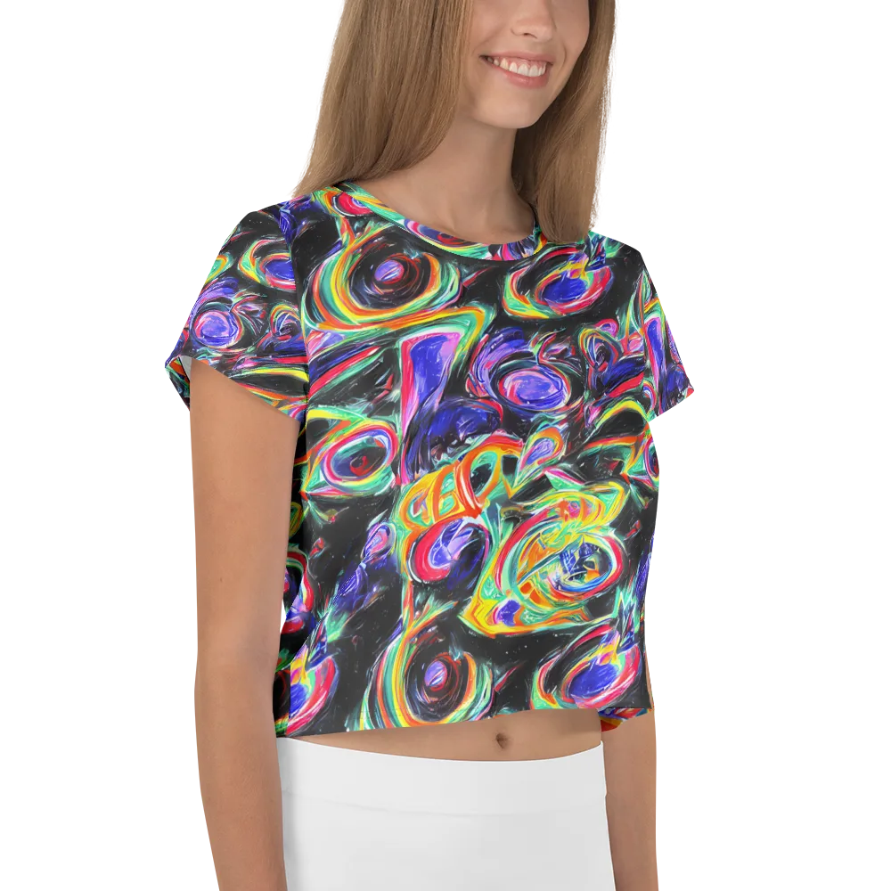 Afterdark Aura on Crop Tee — Right