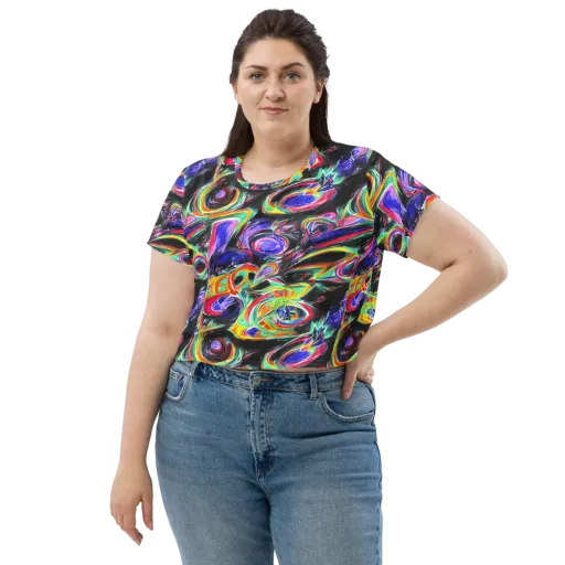 Afterdark Aura on a Crop Tee