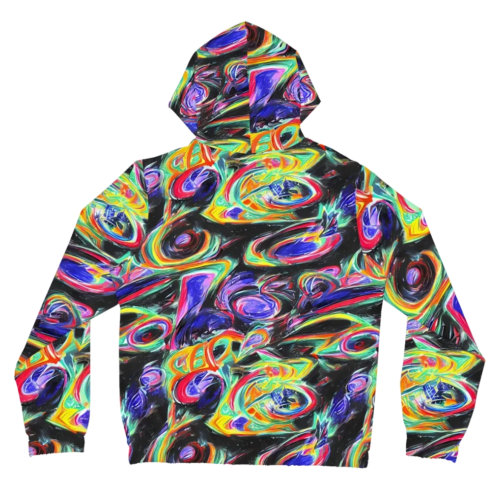 Afterdark Aura on Women's Full-Zip Hoodie — Back