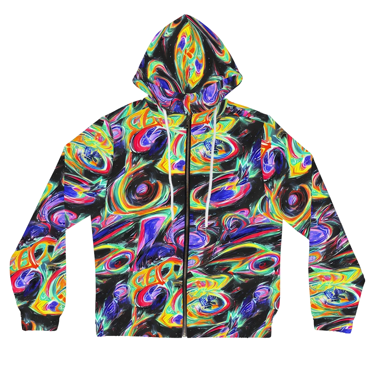 Afterdark Aura on Women's Full-Zip Hoodie — Front