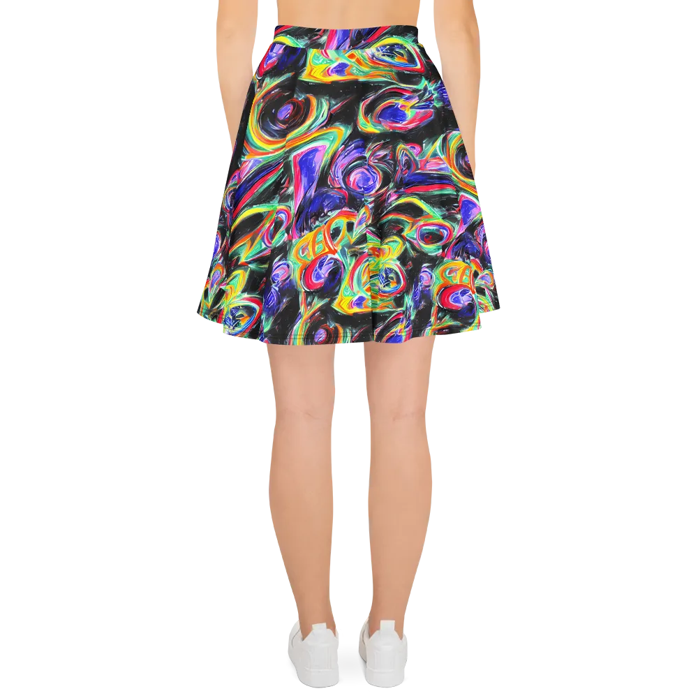 Afterdark Aura on Skater Skirt — Back