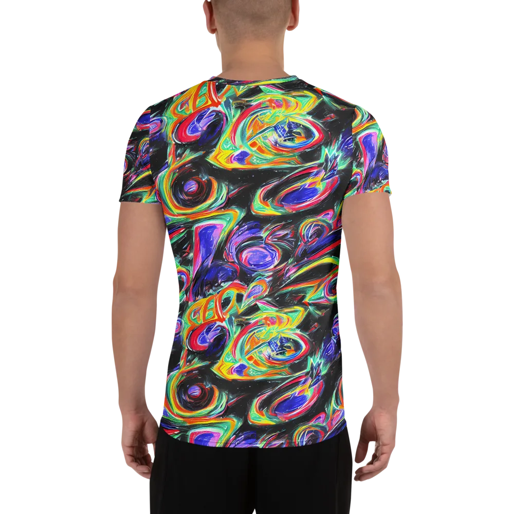 Afterdark Aura on Men's Athletic T-Shirt — Back