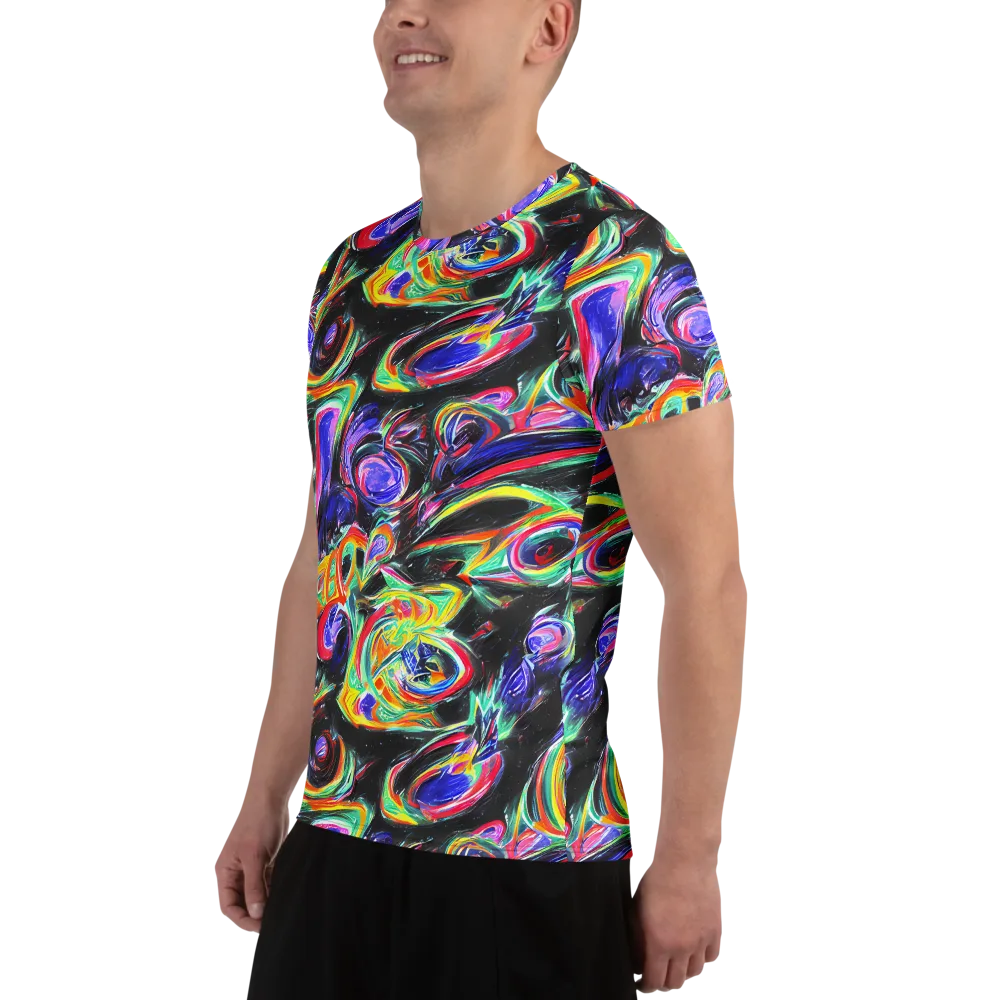 Afterdark Aura on Men's Athletic T-Shirt — Left