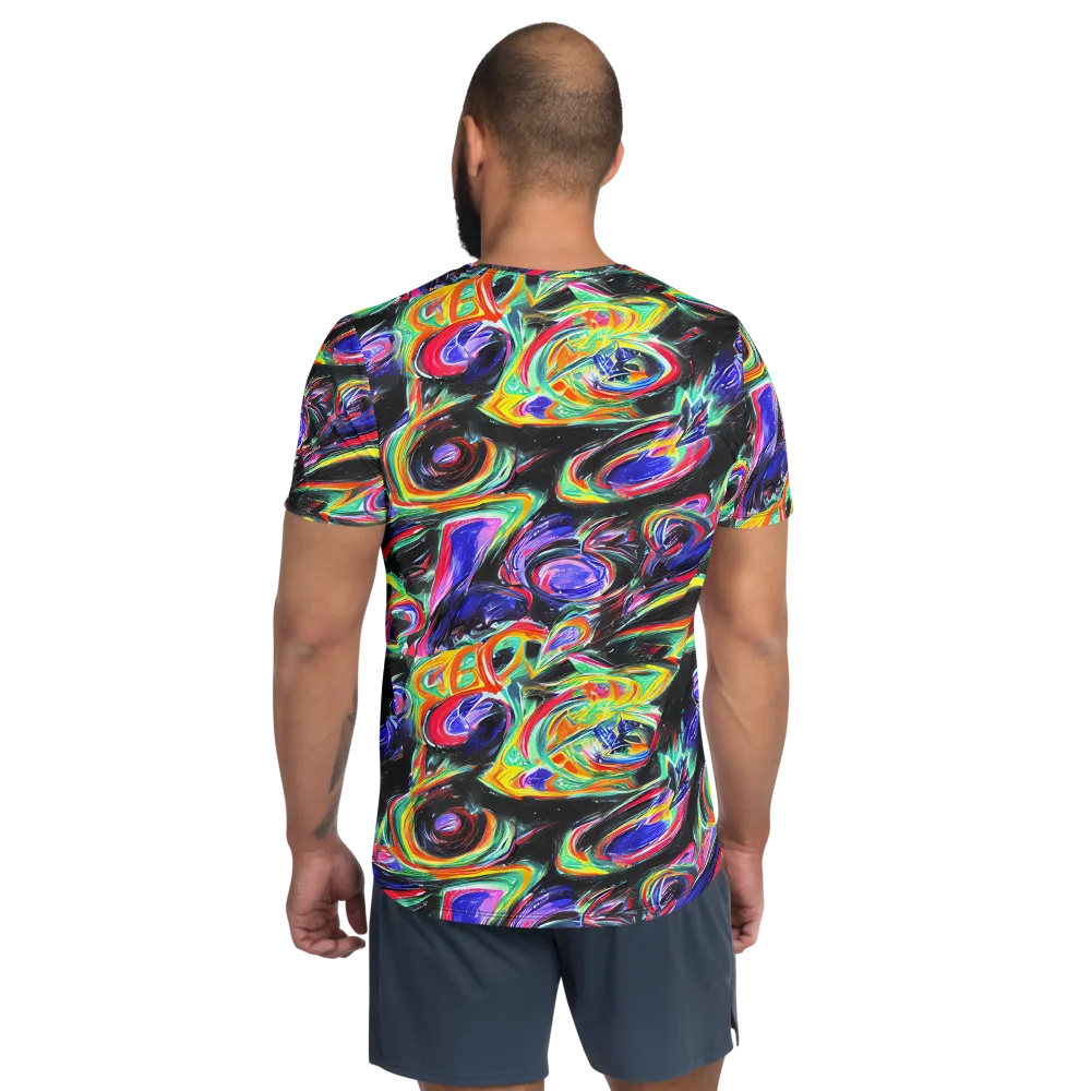Afterdark Aura on Men's Athletic T-Shirt — Back