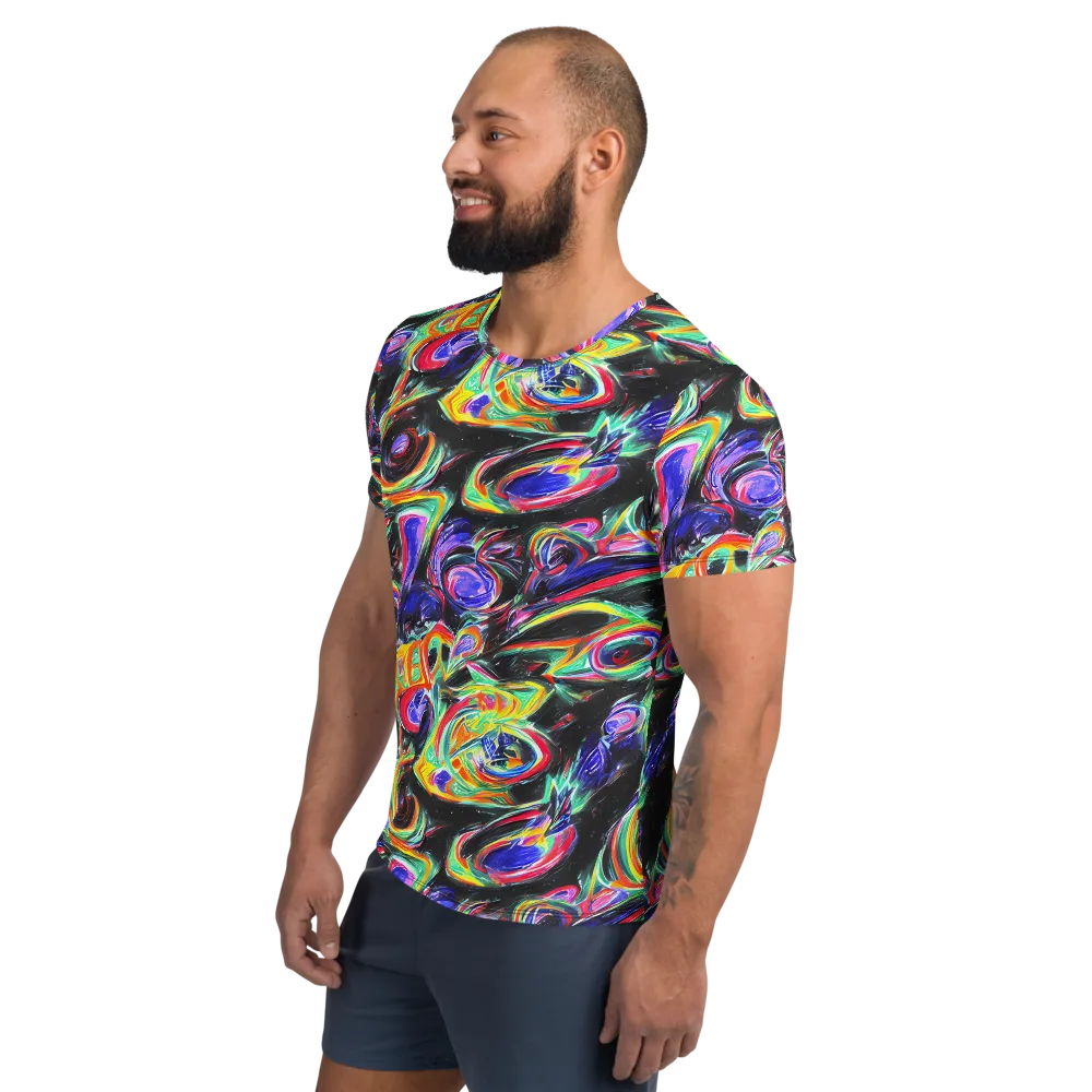 Afterdark Aura on Men's Athletic T-Shirt — Left