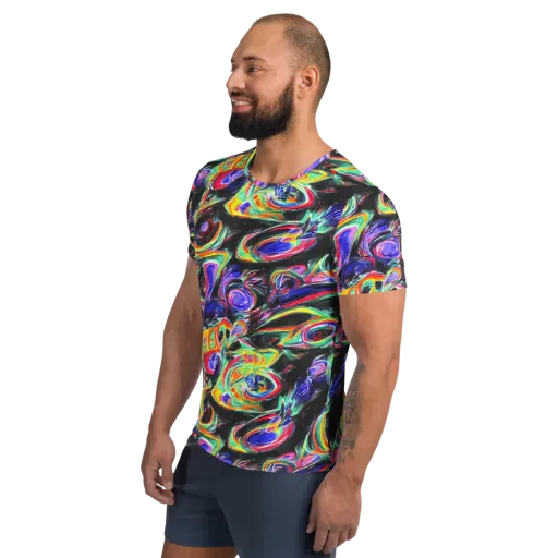 Afterdark Aura on a Men's Athletic T-Shirt