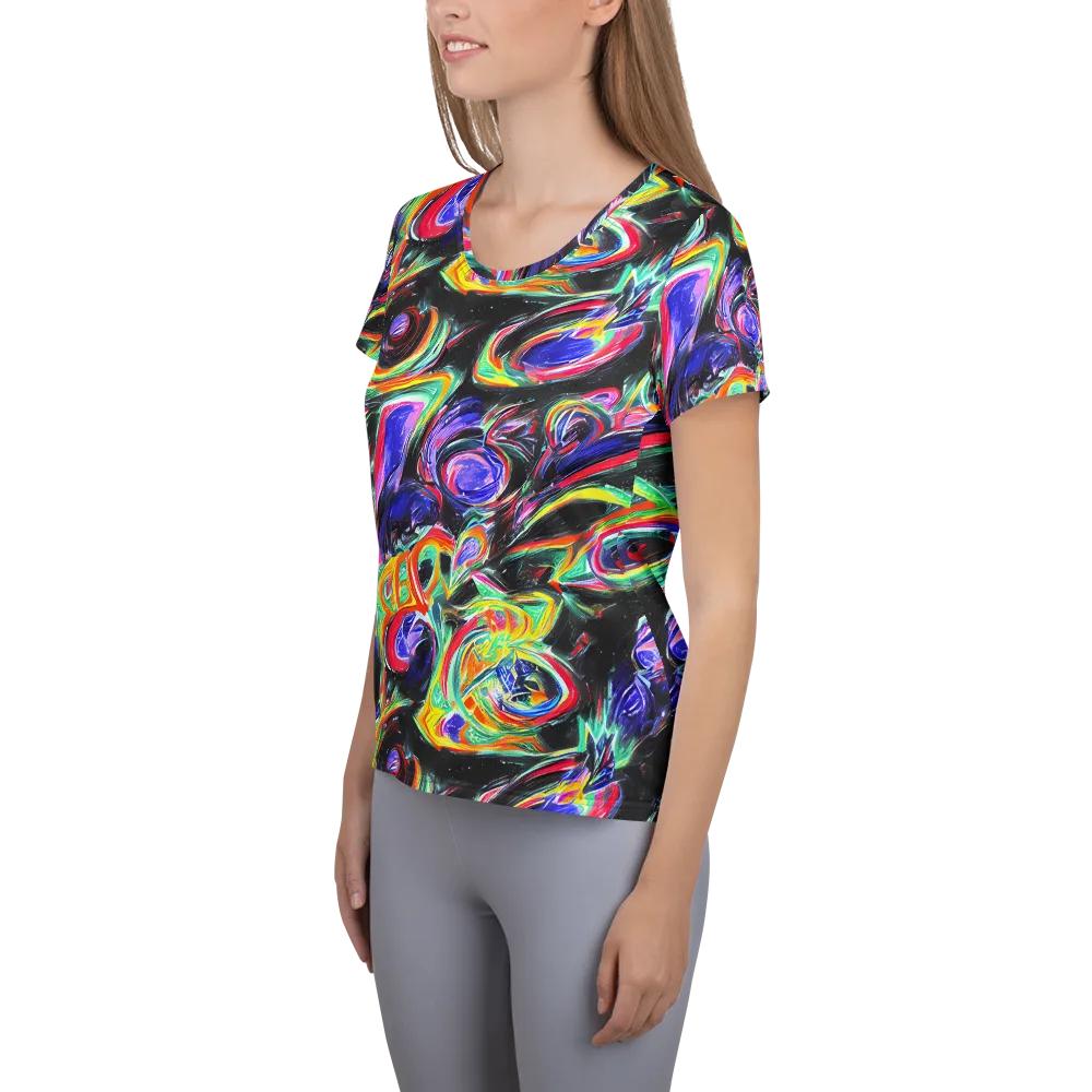 Afterdark Aura on Women's Athletic T-Shirt — Left