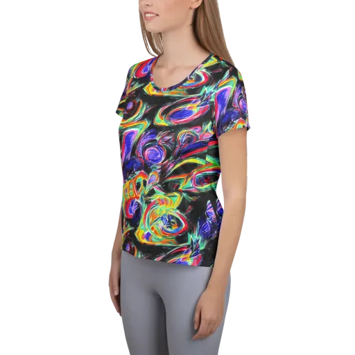 Afterdark Aura on a Women's Athletic T-Shirt