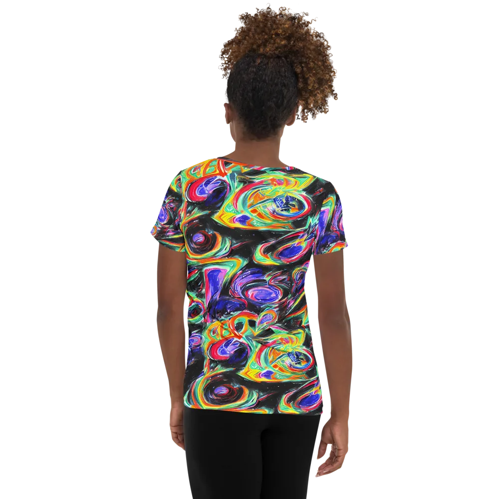 Afterdark Aura on Women's Athletic T-Shirt — Back