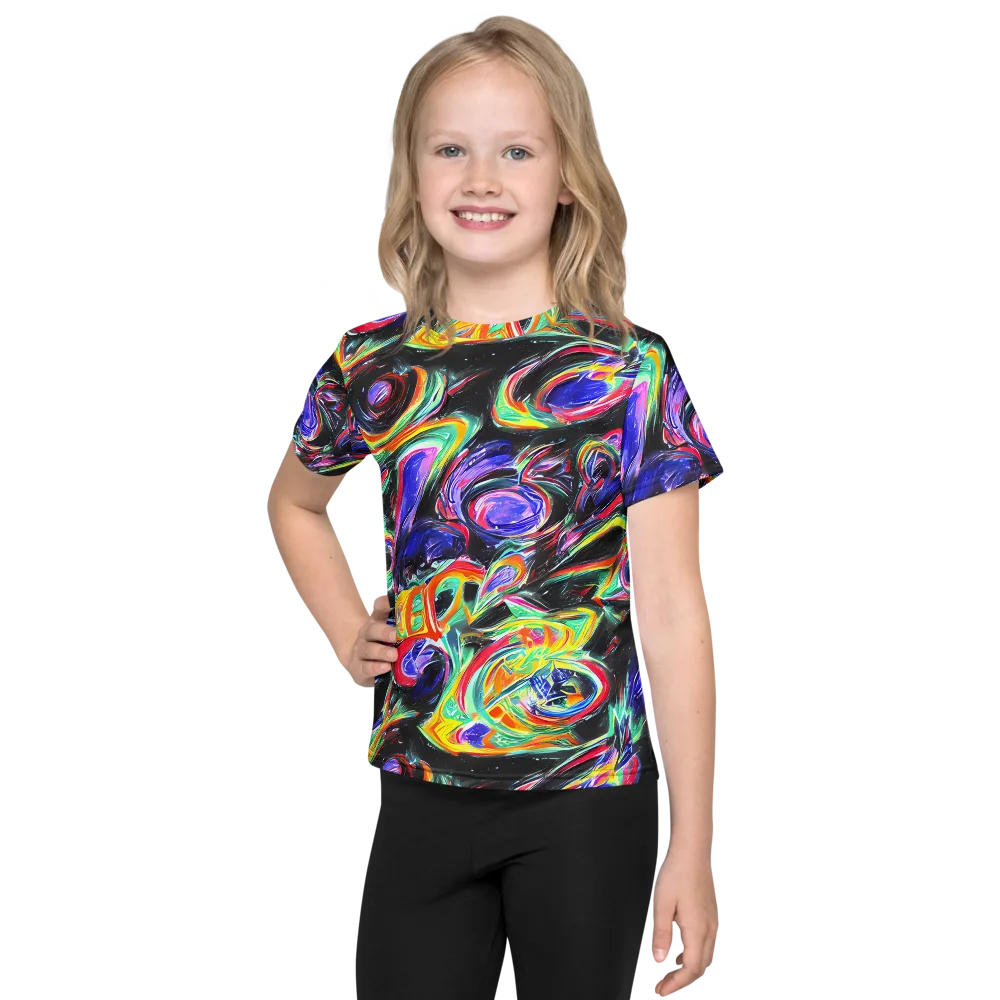 Afterdark Aura on Kids Crew Neck T-Shirt — Front