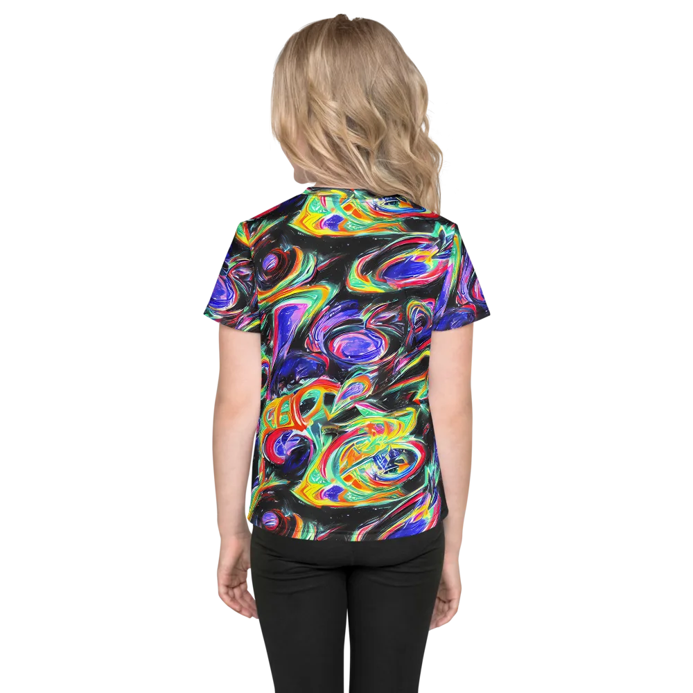 Afterdark Aura on Kids Crew Neck T-Shirt — Back