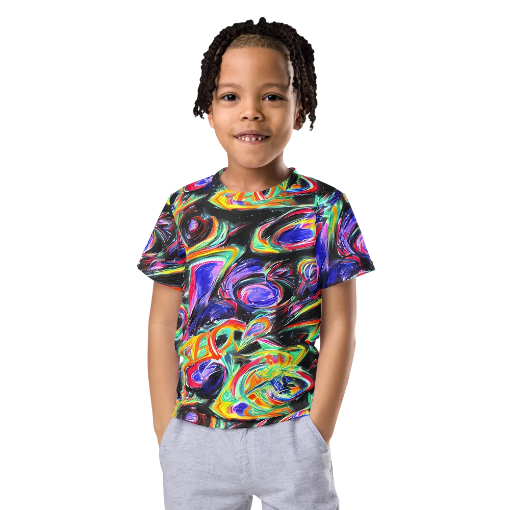 Afterdark Aura on Kids Crew Neck T-Shirt — Front