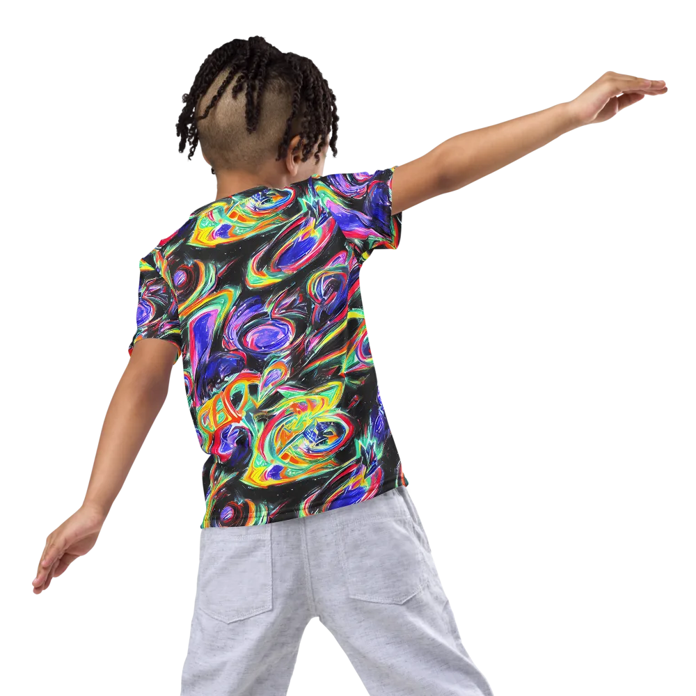 Afterdark Aura on Kids Crew Neck T-Shirt — Back