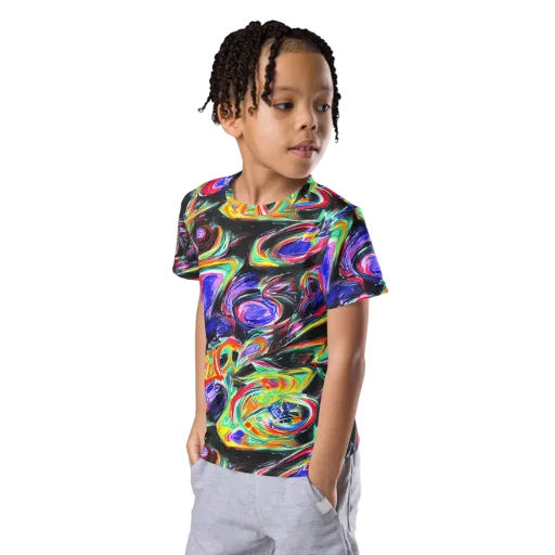 Afterdark Aura on a Kids Crew Neck T-Shirt