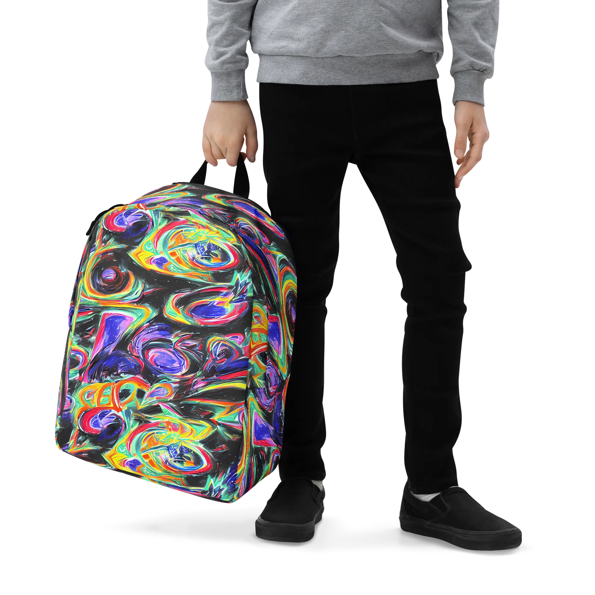 Afterdark Aura on Minimalist Backpack — Zoomed-in