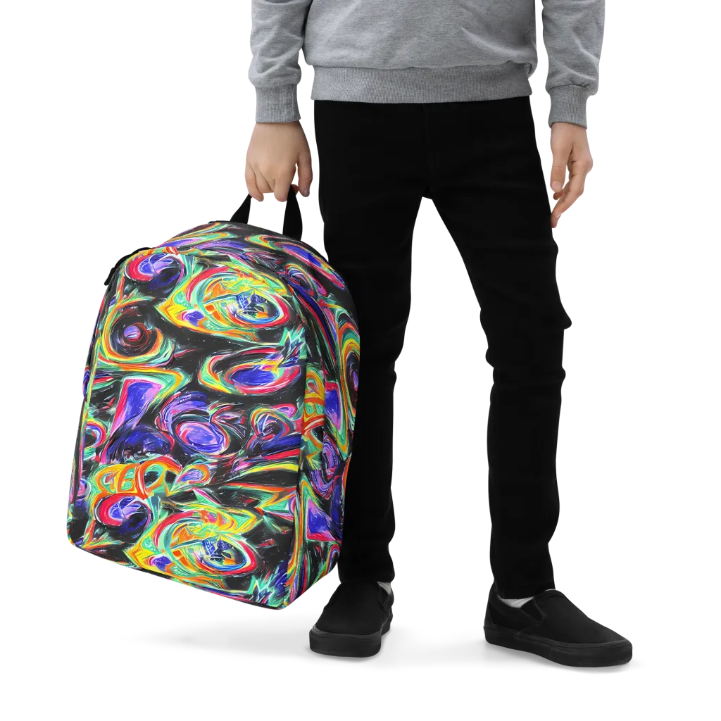 Afterdark Aura on Minimalist Backpack — Zoomed-in