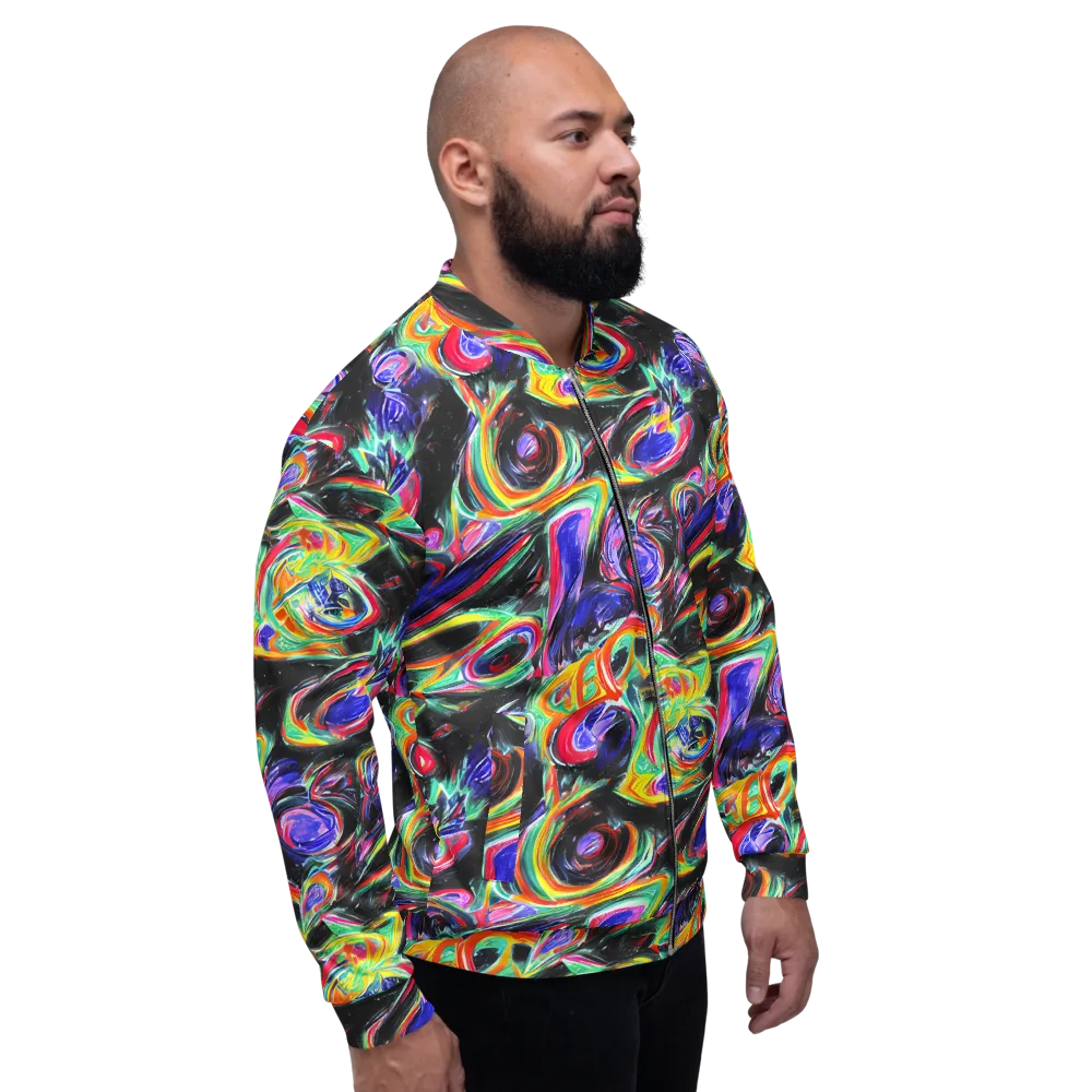 Afterdark Aura on Bomber Jacket — Right