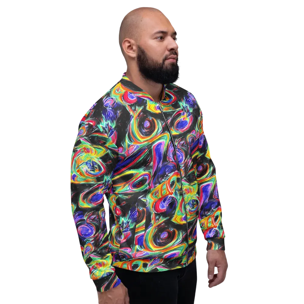 Afterdark Aura on Bomber Jacket — Right