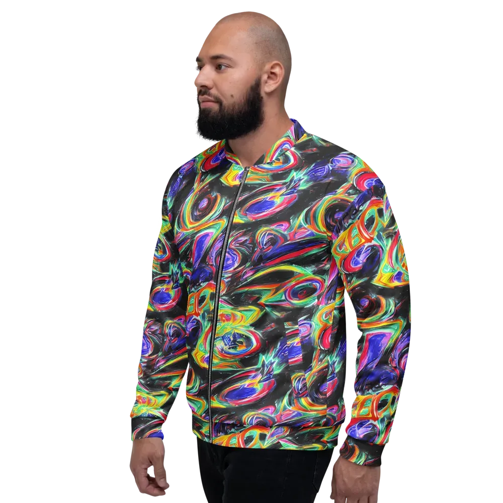 Afterdark Aura on Bomber Jacket — Left