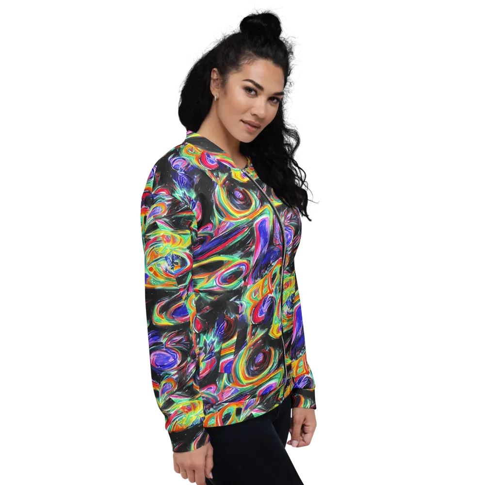 Afterdark Aura on Bomber Jacket — Right