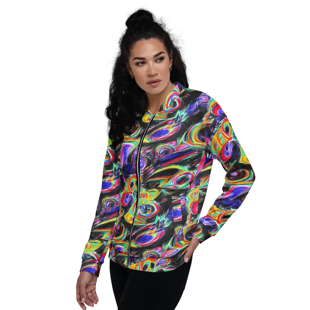 Afterdark Aura on Bomber Jacket — Left