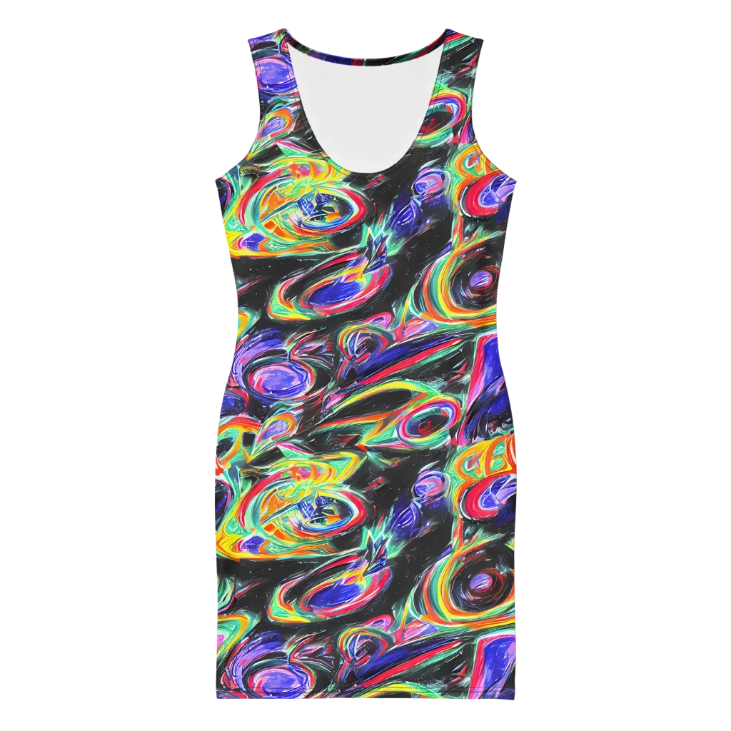 Afterdark Aura on Bodycon Dress — Front