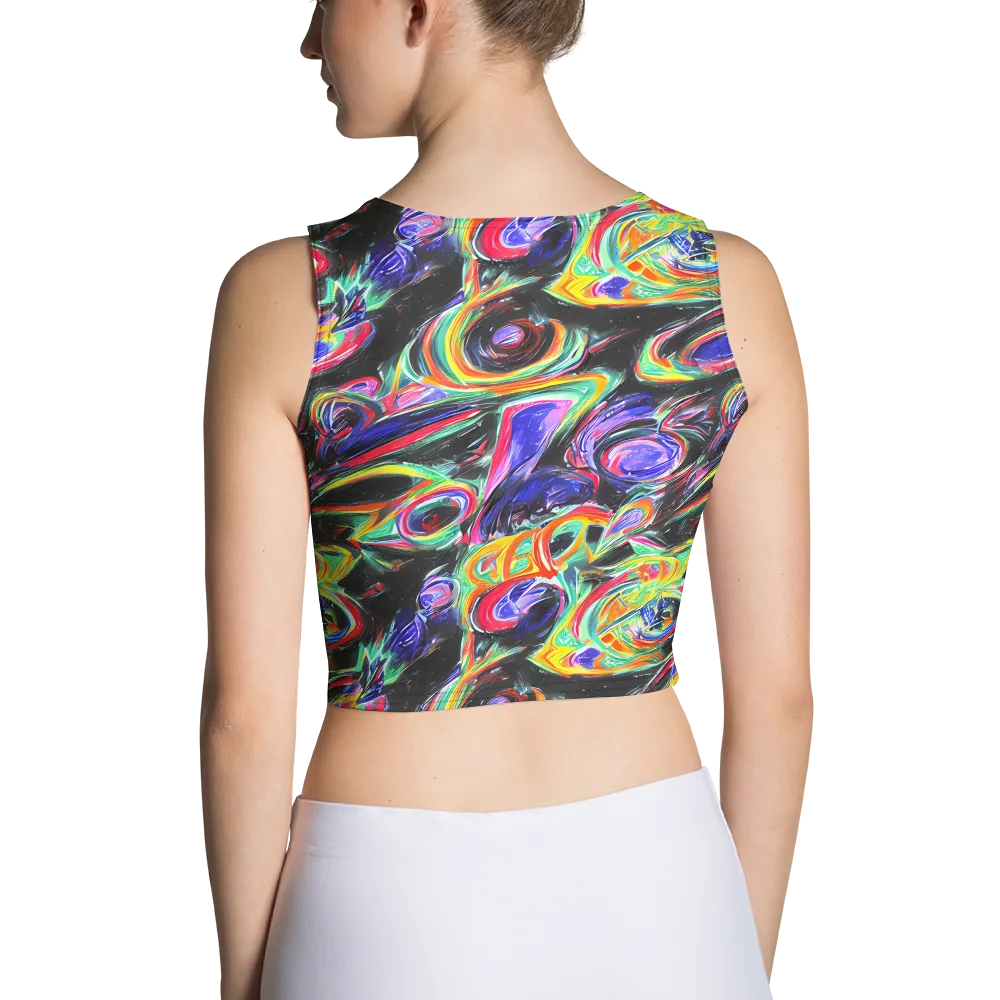 Afterdark Aura on Crop Top — Back