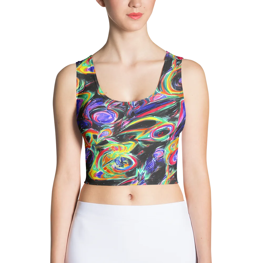 Afterdark Aura on Crop Top — Front
