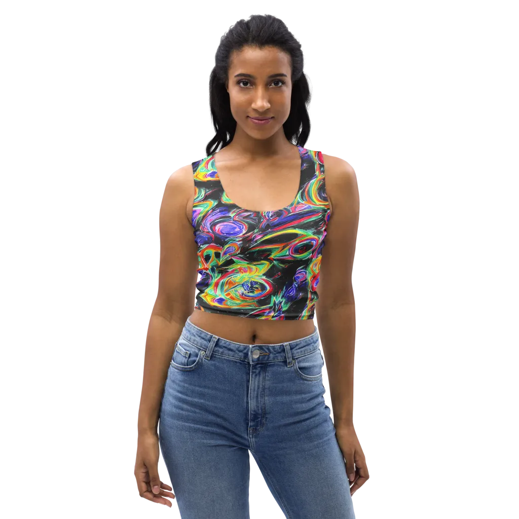 Afterdark Aura on Crop Top — Front
