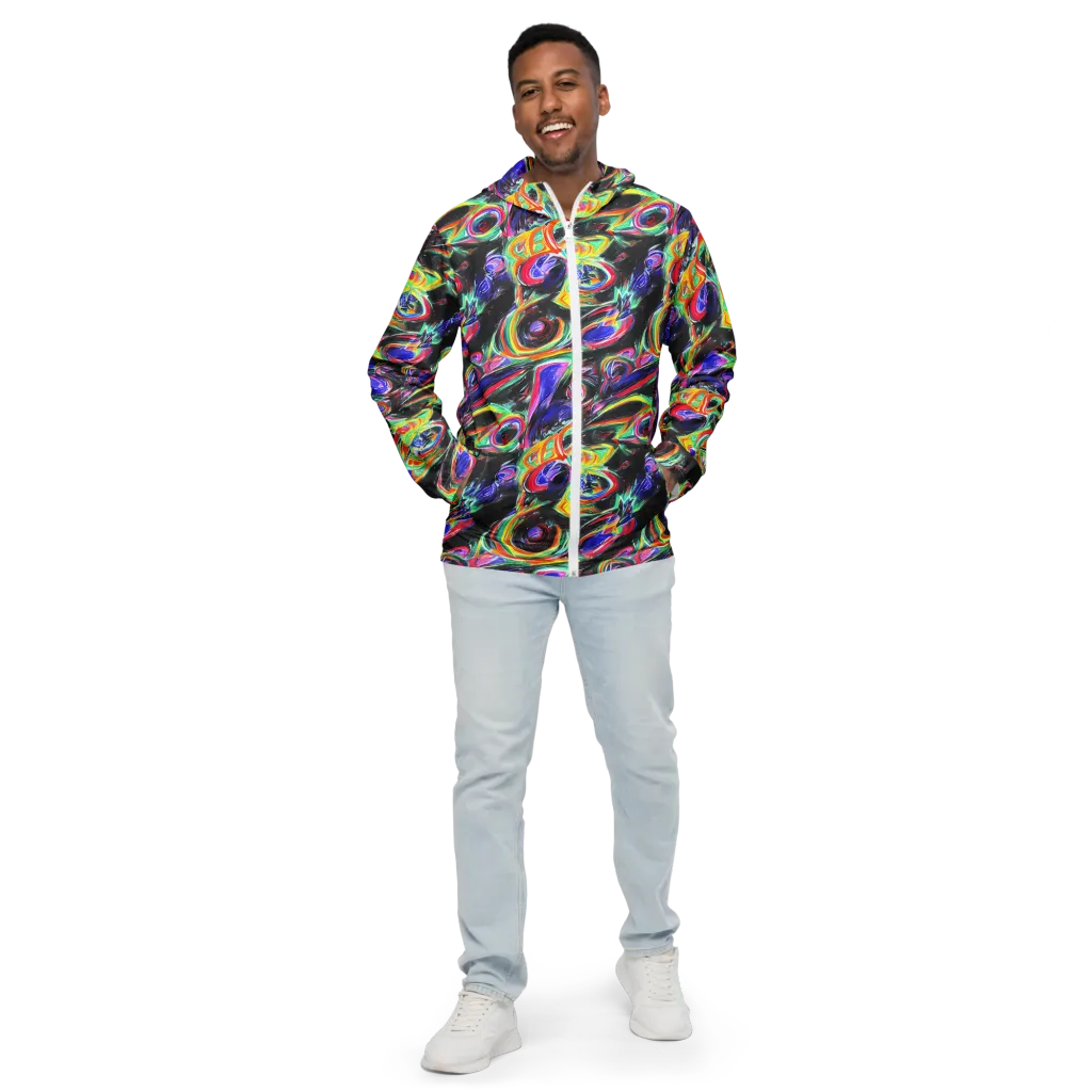 Afterdark Aura on Men's Windbreaker — Front