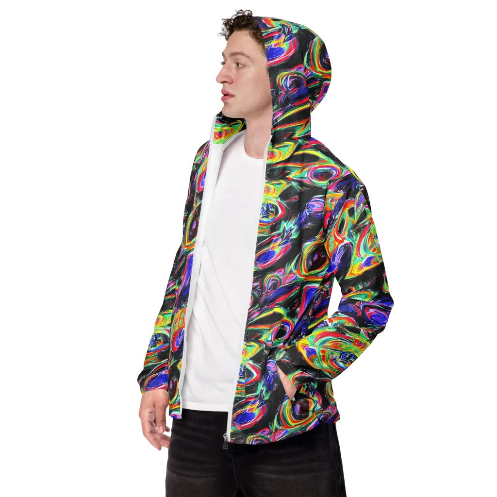 Afterdark Aura on Men's Windbreaker — Left Front