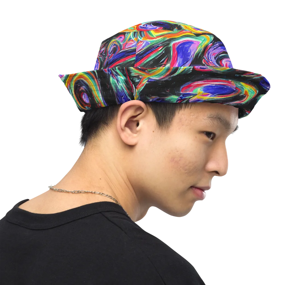 Afterdark Aura on Reversible Bucket Hat — Right Outside