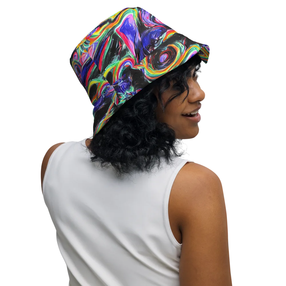 Afterdark Aura on Reversible Bucket Hat — Right Outside