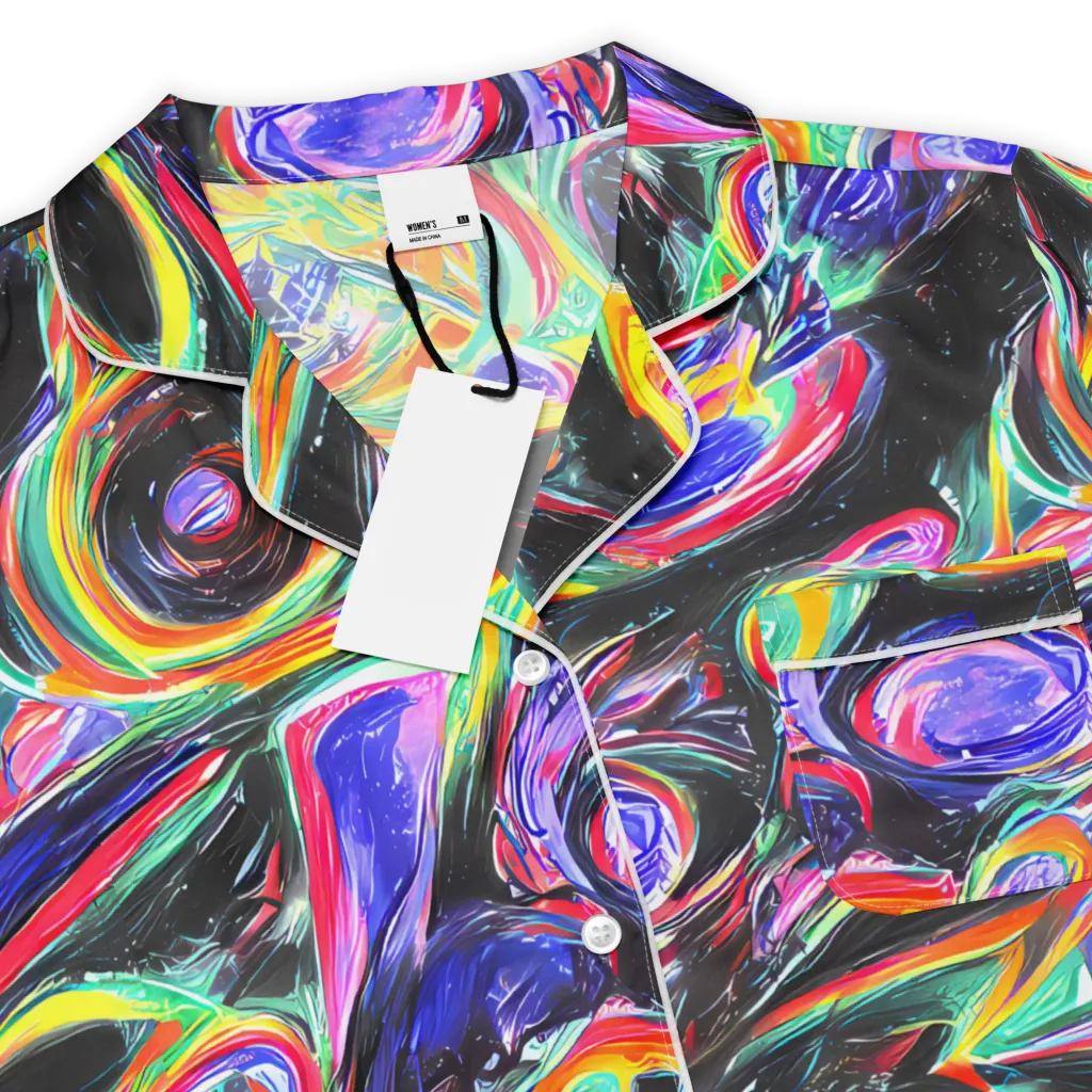 Afterdark Aura on Women's Short Sleeve Pajama Top — Product details