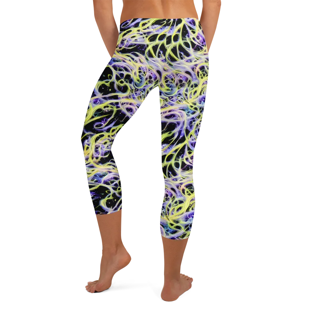 Galactic Liquefaction on Capri Leggings — Back