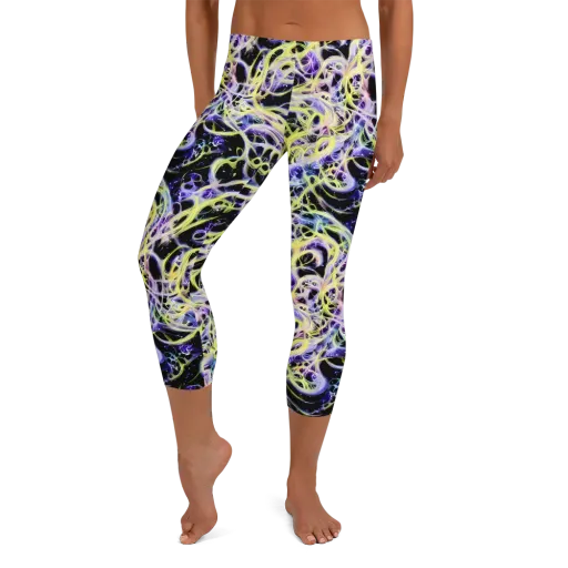 Galactic Liquefaction on a Capri Leggings