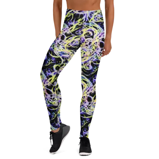 Galactic Liquefaction on a Yoga Leggings