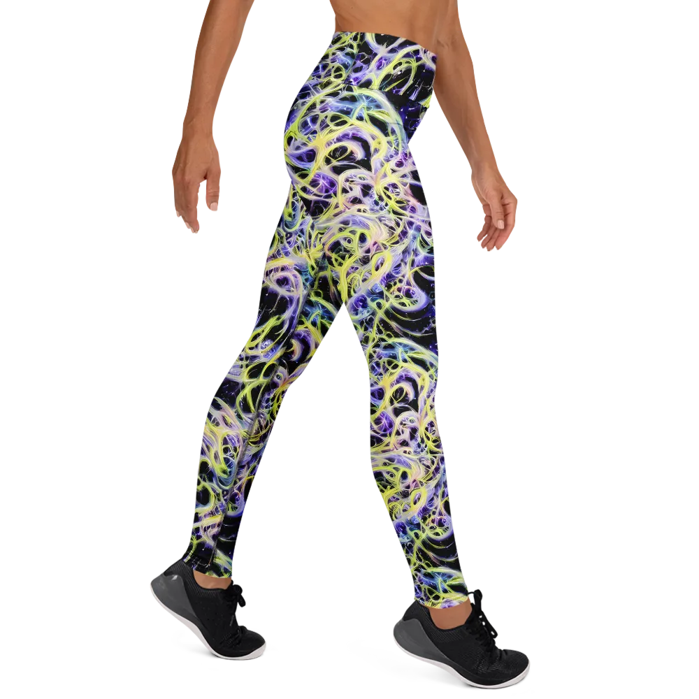 Galactic Liquefaction on Yoga Leggings — Right
