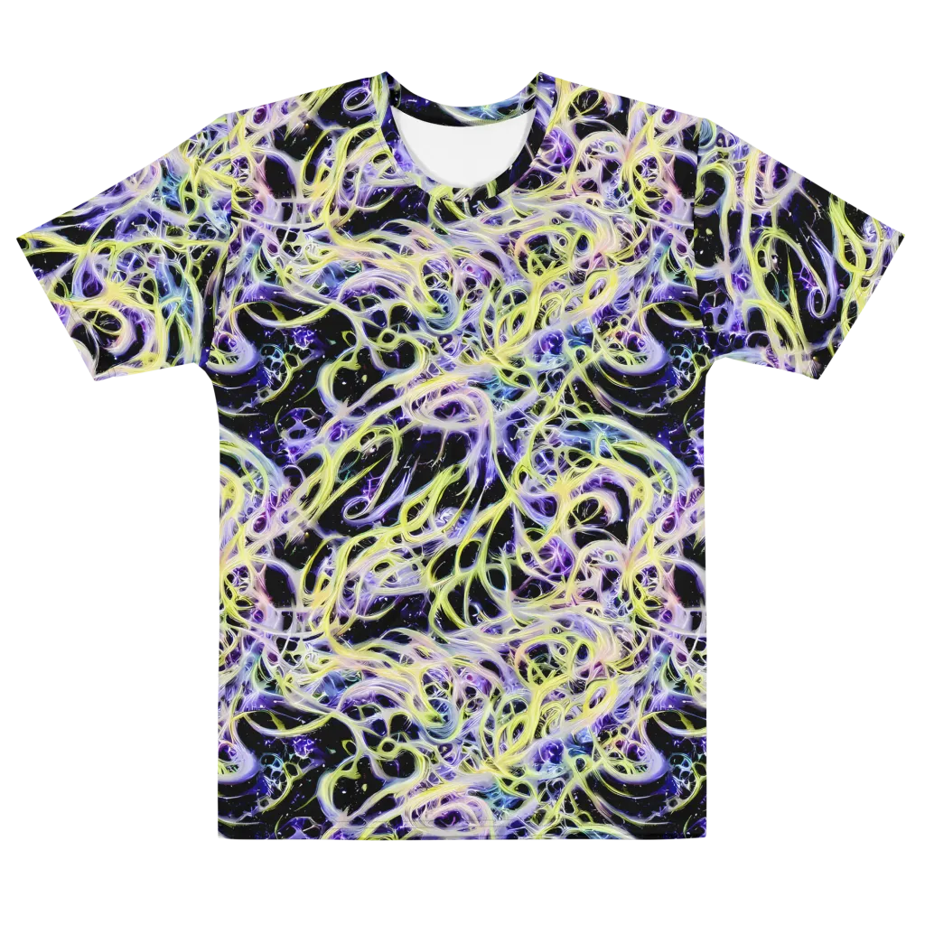 Galactic Liquefaction on Men's Cotton Crew Neck T-Shirt — Front