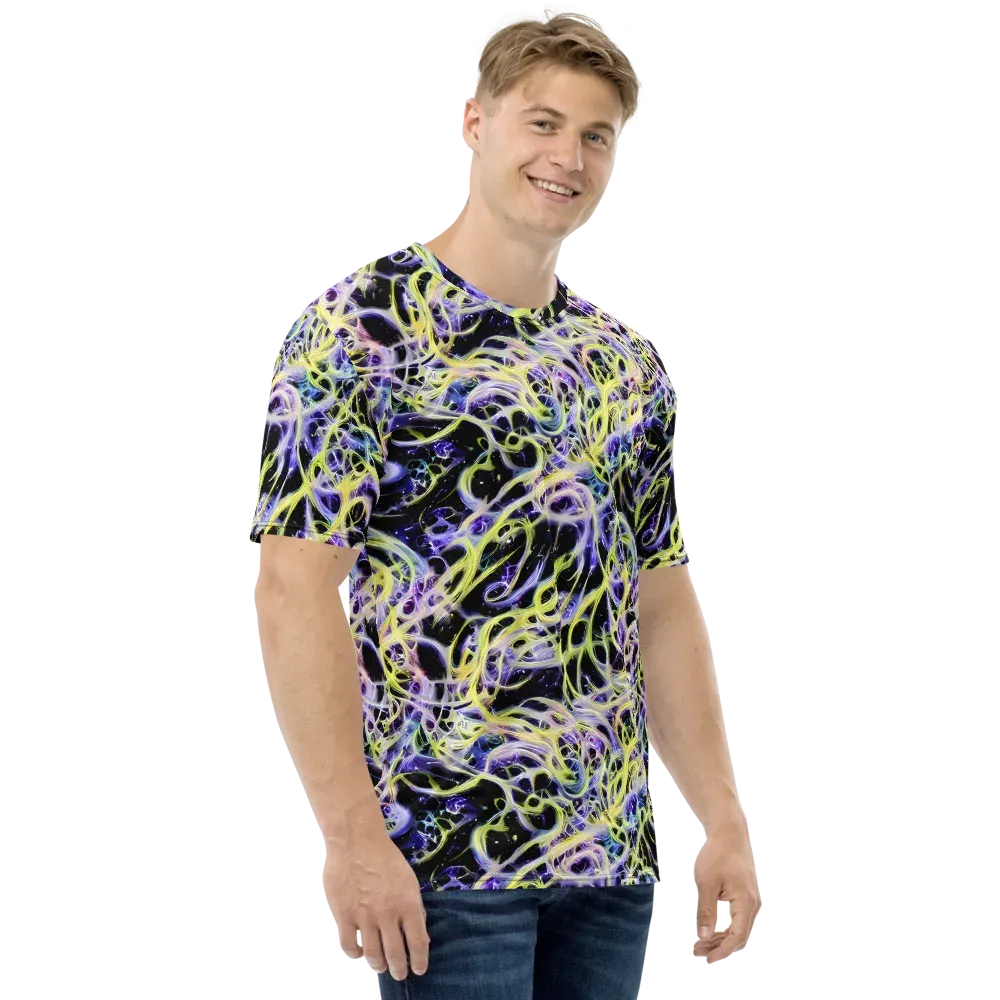 Galactic Liquefaction on Men's Crew Neck T-Shirt — Right