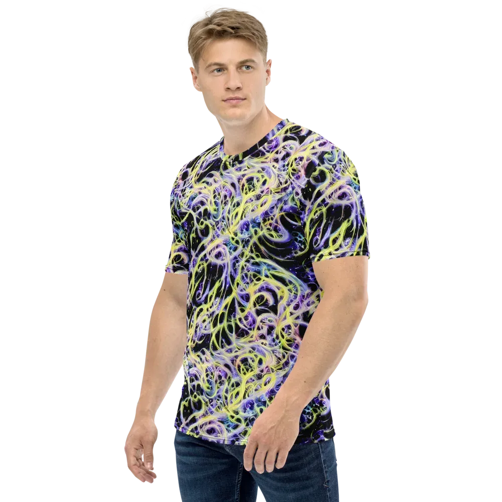 Galactic Liquefaction on Men's Crew Neck T-Shirt — Left
