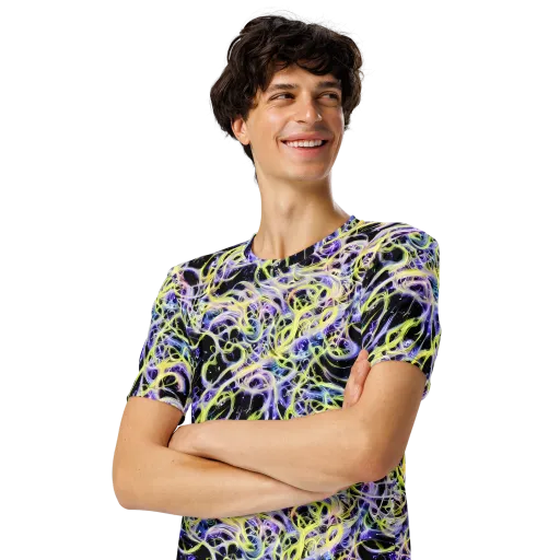 Galactic Liquefaction on a Men's Crew Neck T-Shirt
