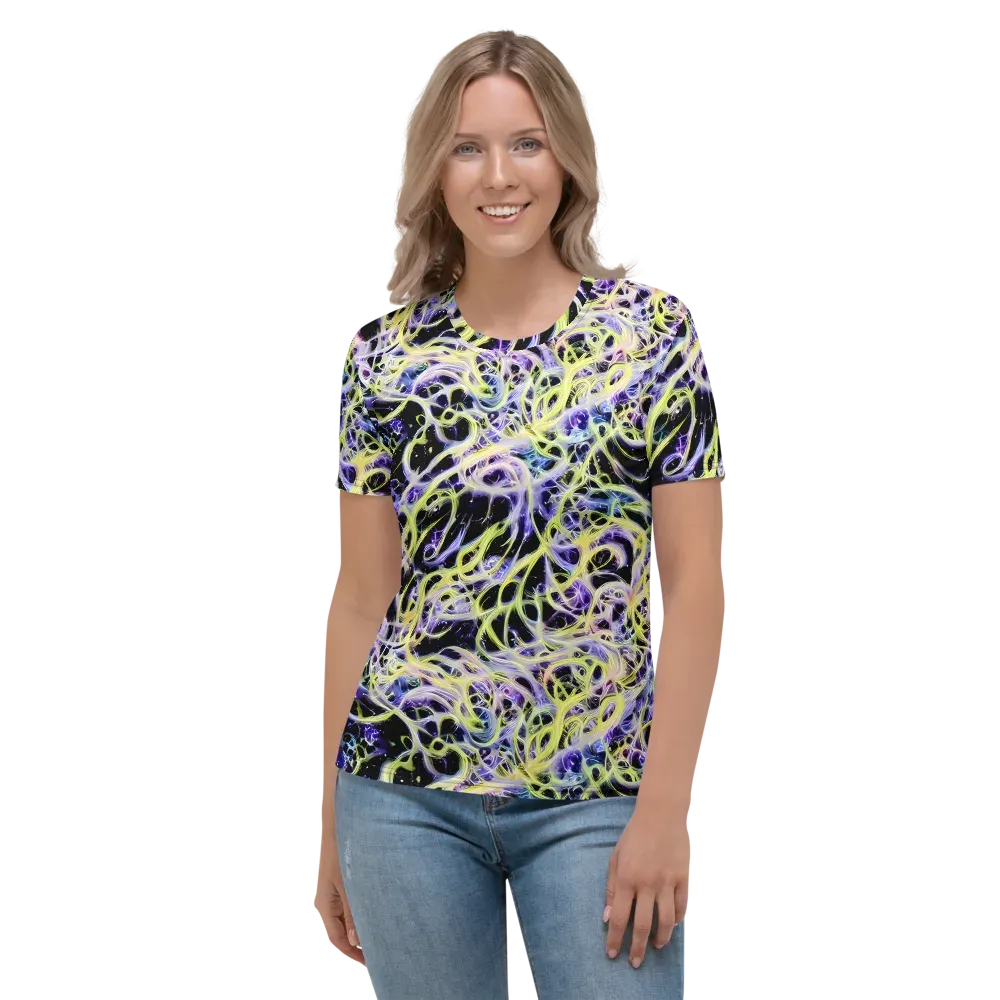 Galactic Liquefaction on Women's Crew Neck T-Shirt — Front