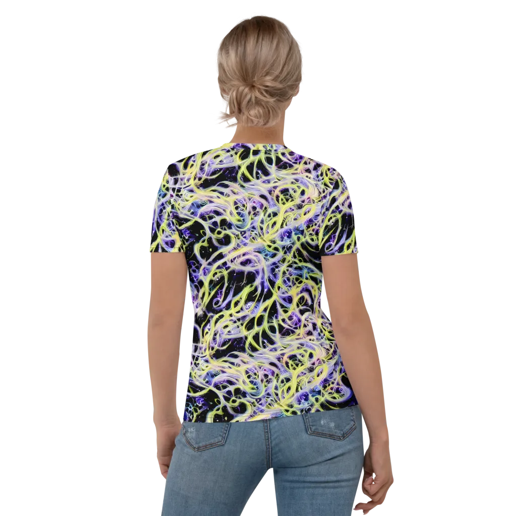 Galactic Liquefaction on Women's Crew Neck T-Shirt — Back