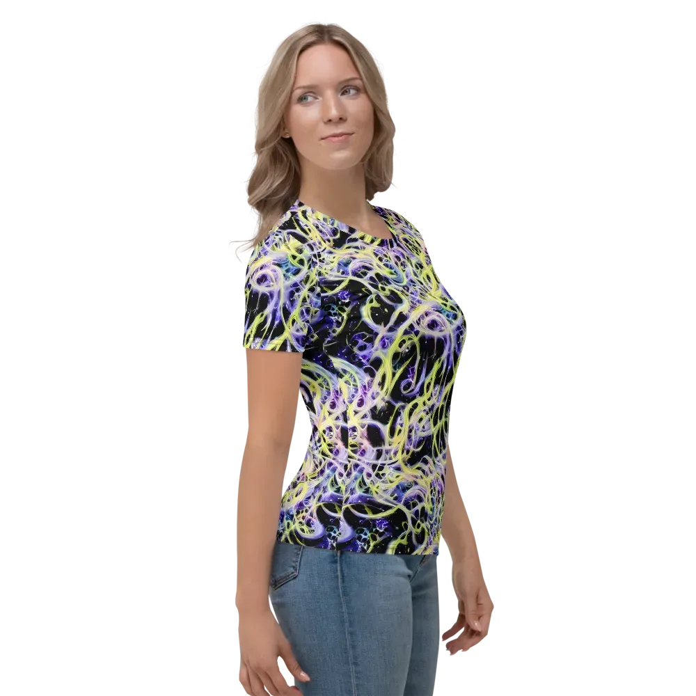 Galactic Liquefaction on Women's Crew Neck T-Shirt — Right