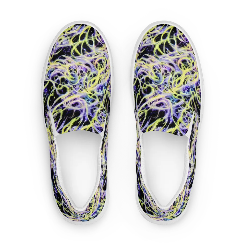 Galactic Liquefaction on Men's Slip-On Canvas Shoes — Front