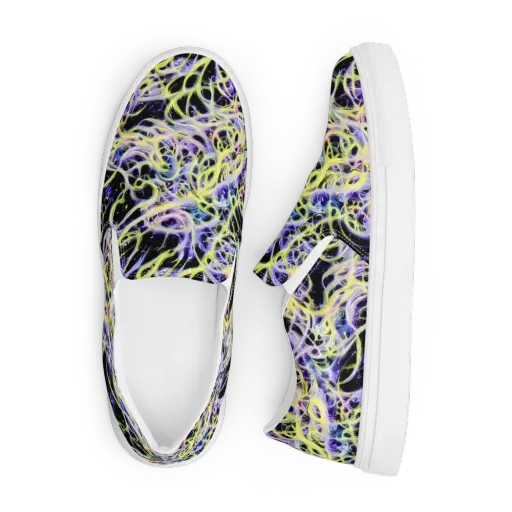 Galactic Liquefaction on a Men's Slip-On Canvas Shoes