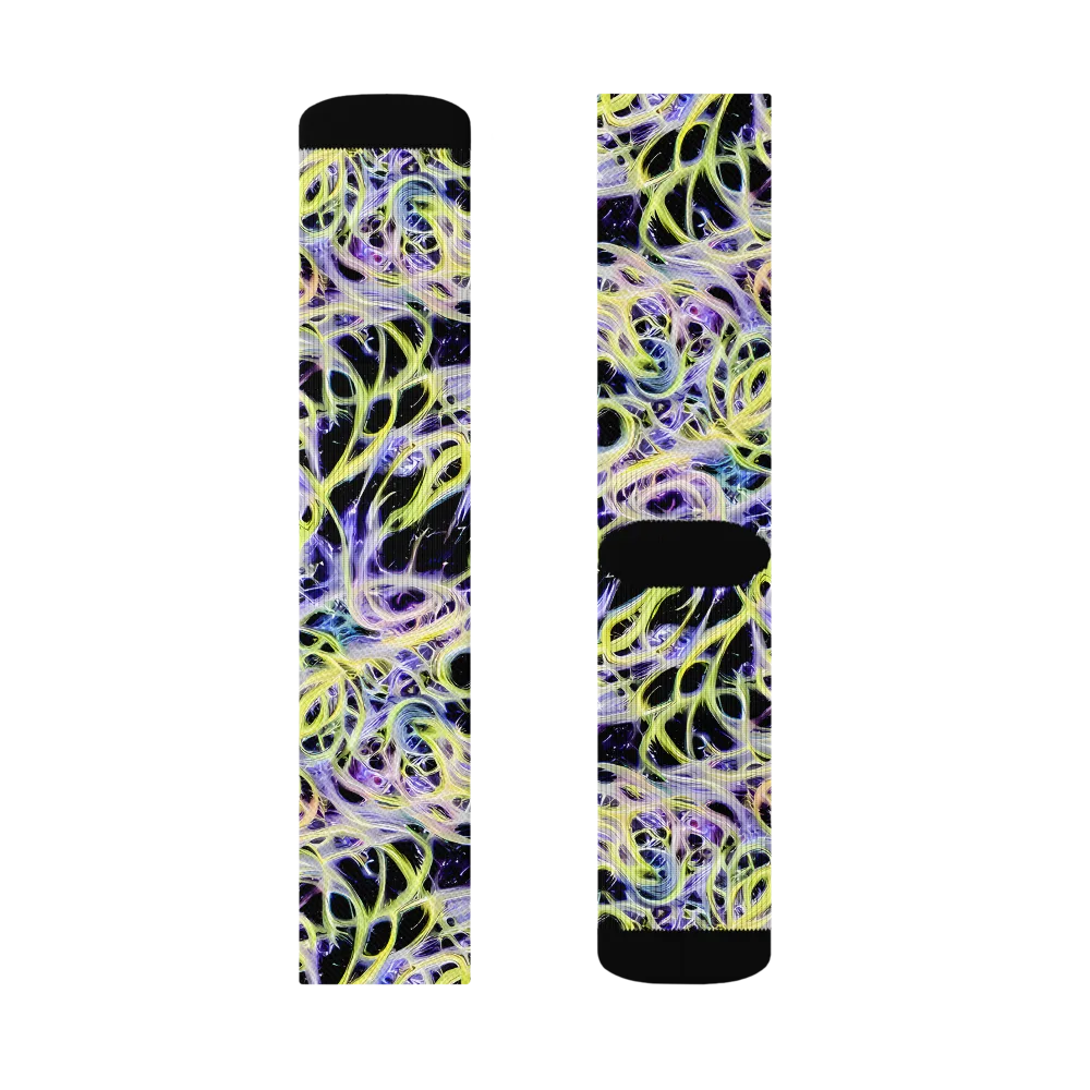 Galactic Liquefaction on Socks — Left Sock