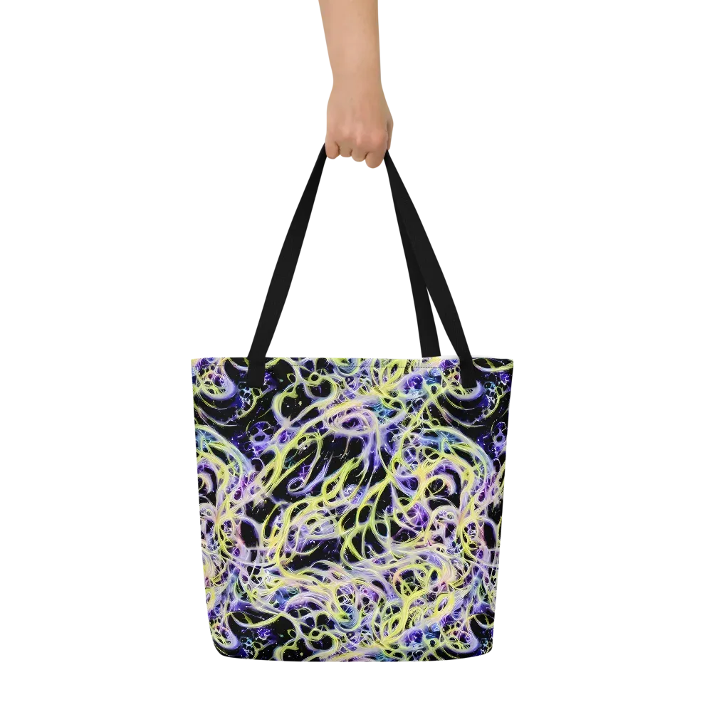 Galactic Liquefaction on Large Tote Bag W/ Pocket — Front