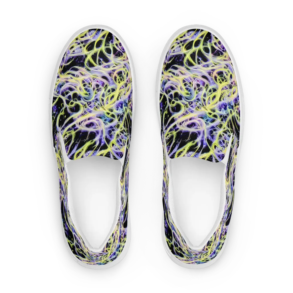 Galactic Liquefaction on Women's Slip-On Canvas Shoes — Front